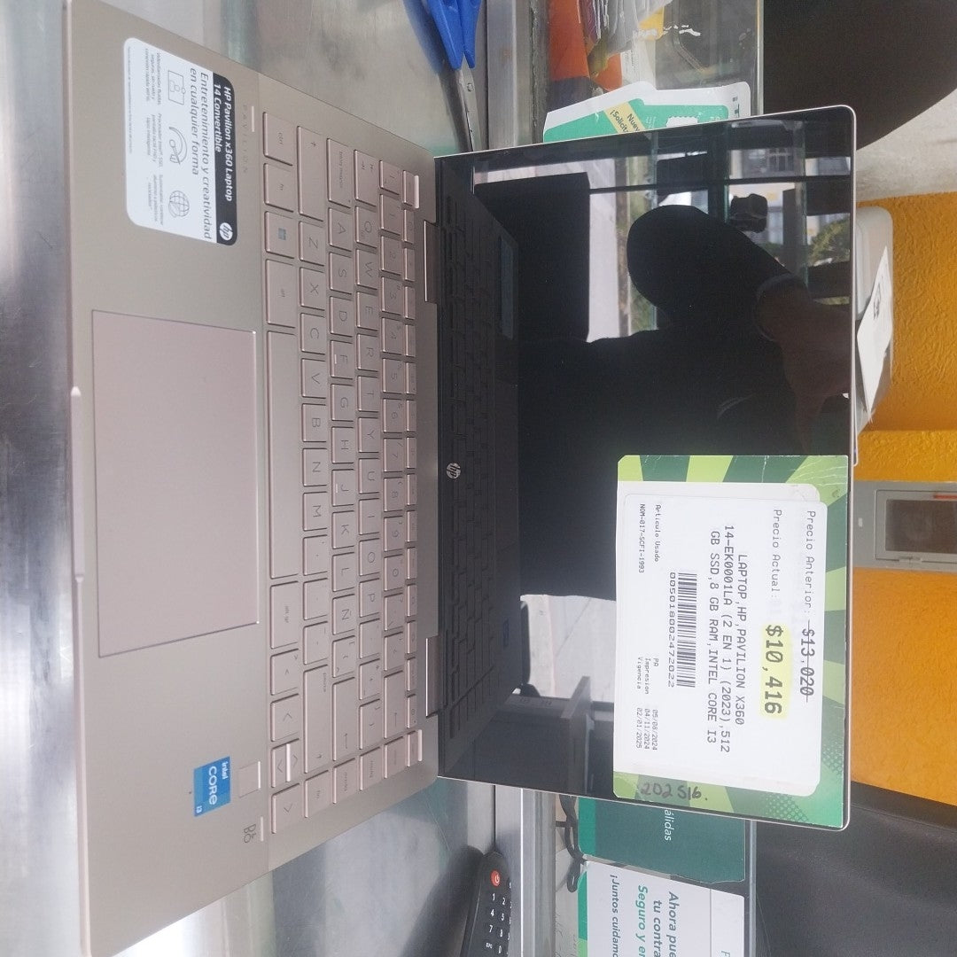 LAPTOP HP PAVILION X360 14-EK0001LA (2 EN 1) (2023) 512 GB SSD 8 GB RAM (SEMINUEVO)