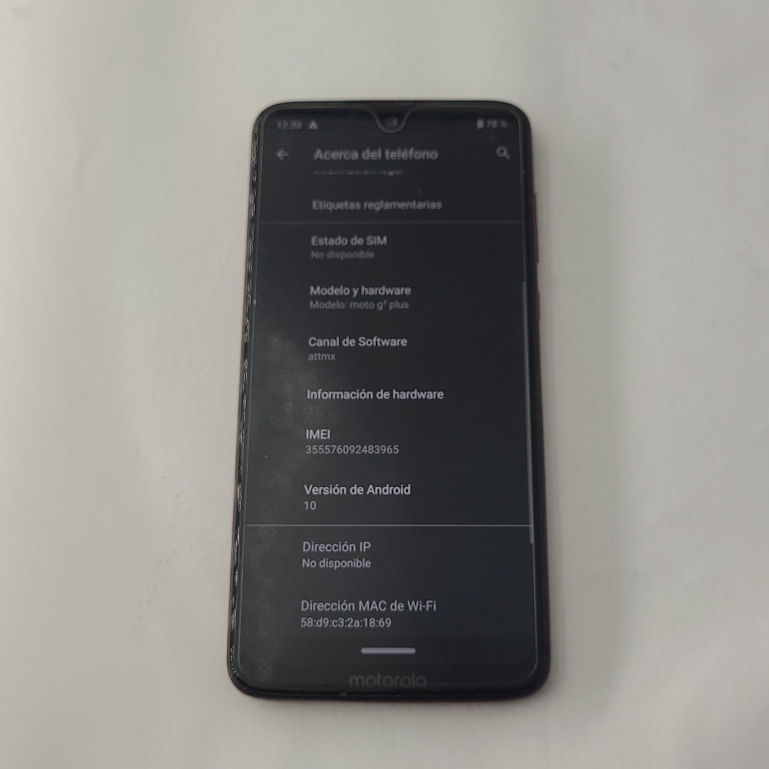 CELULAR MOTOROLA MOTO G7 PLUS XT1965-2 64 GB 4 GB RAM (SEMINUEVO)
