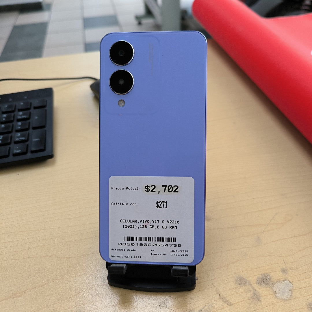 CELULAR VIVO Y17 S V2310 (2023) 128 GB 6 GB RAM (SEMINUEVO)