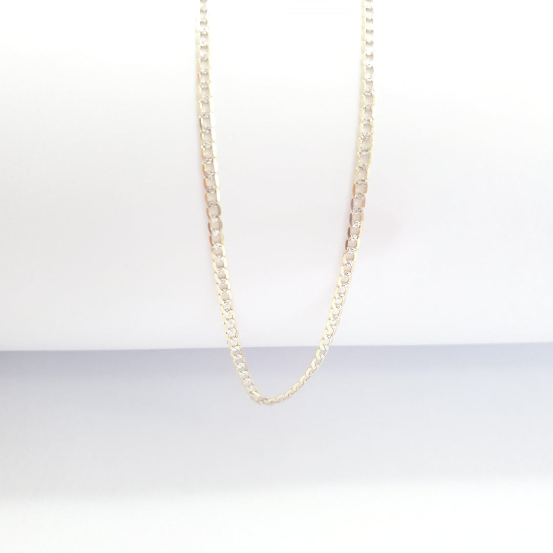CADENAS BARBADA DIAMANTADA ORO 14K 5 (NUEVO)