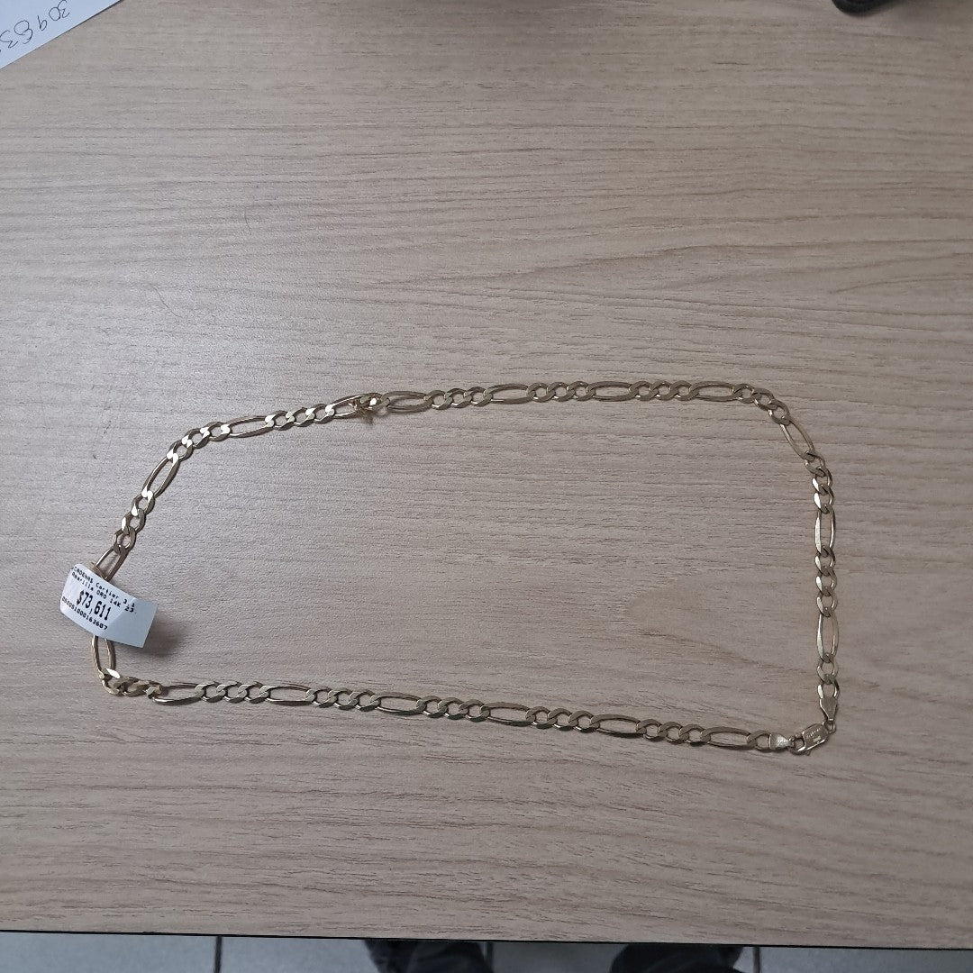 CADENAS CARTIER 3*1 AMARILLA ORO 14K 23.6 (NUEVO)
