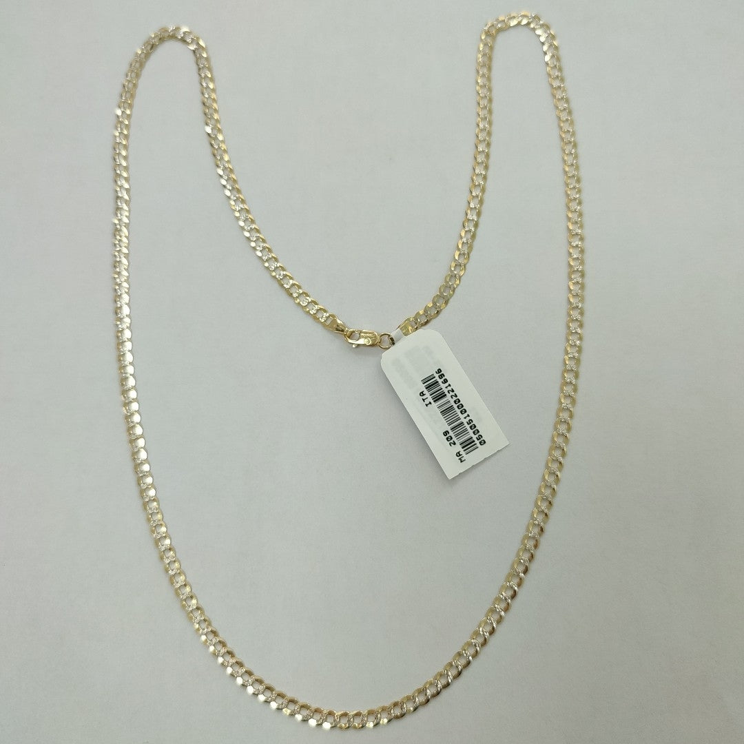 CADENAS BARBADA DIAMANTADA ORO 10K 5.9 (NUEVO)