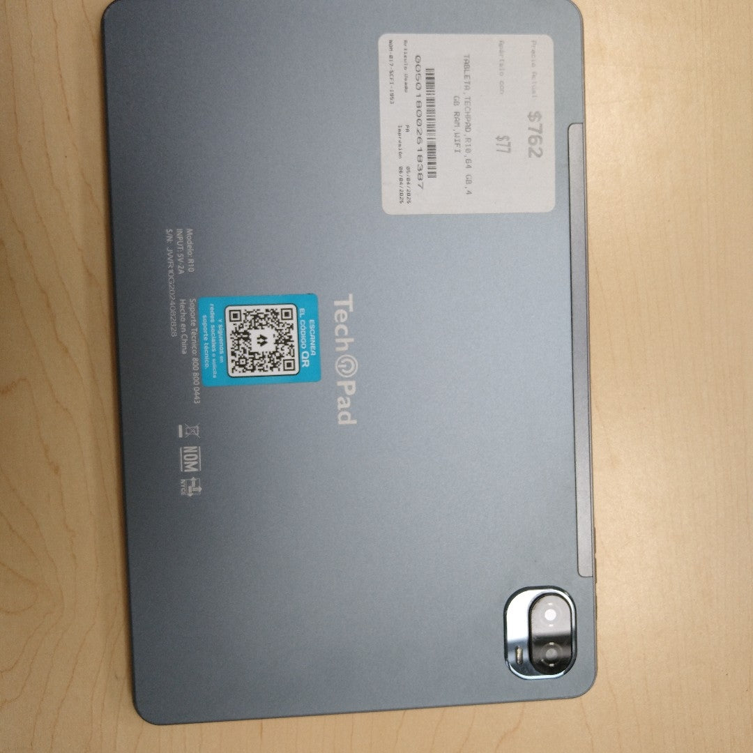 TABLETA TECHPAD R10 64 GB 4 GB RAM (SEMINUEVO)