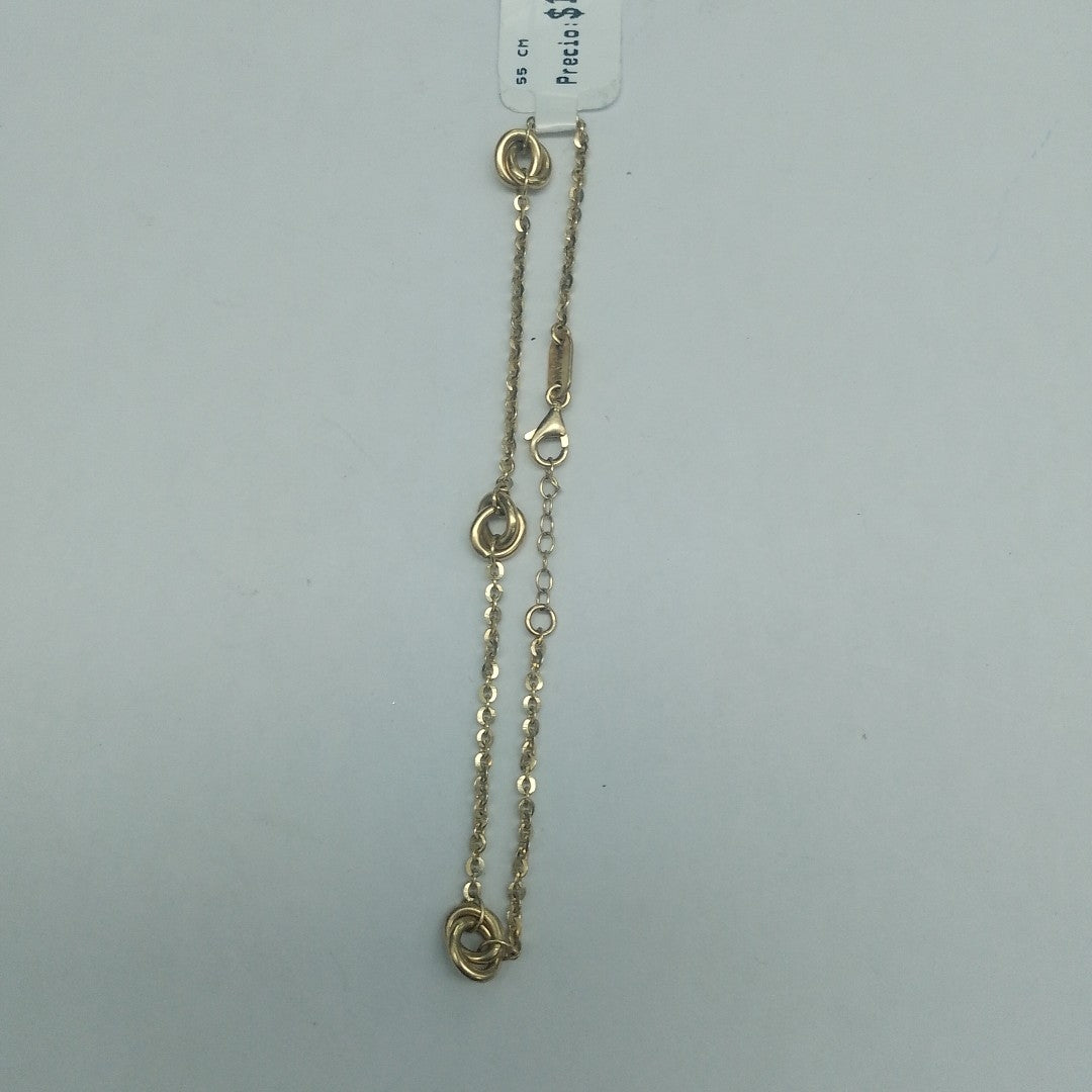 CADENAS VALENTINA/ESPEJO ORO 14K 3.4 (NUEVO)