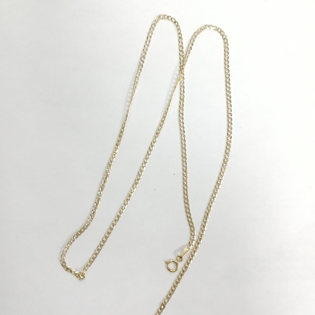 CADENAS BARBADA DIAMANTADA ORO 14K 3.3 (NUEVO)