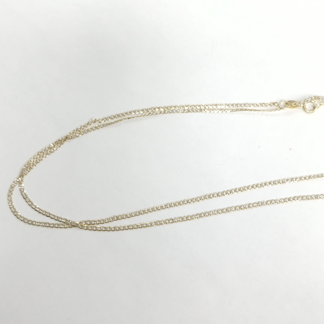 CADENAS BARBADA DIAMANTADA ORO 14K 1.9 (NUEVO)