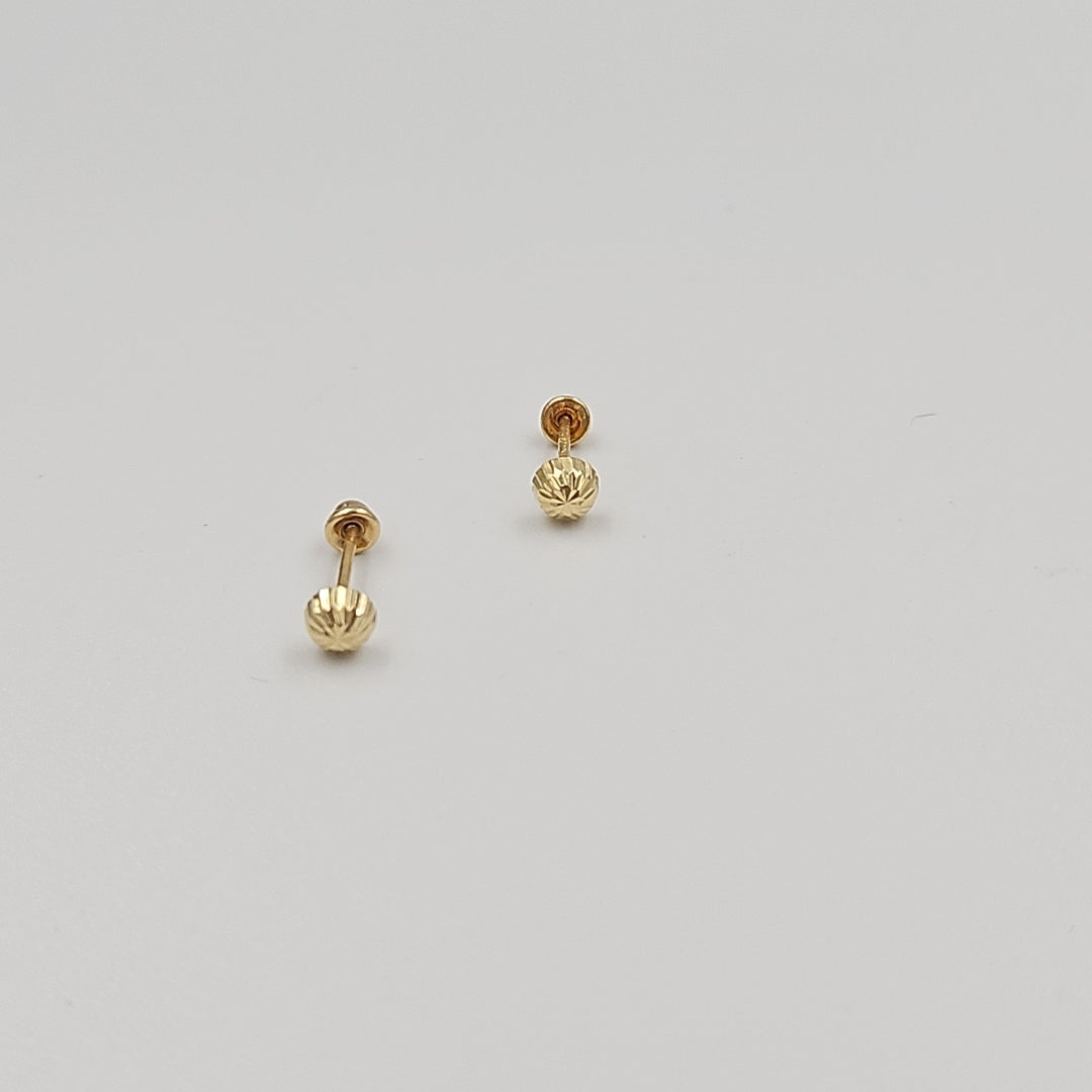 BROQUELES ORO 14K 1 (NUEVO)