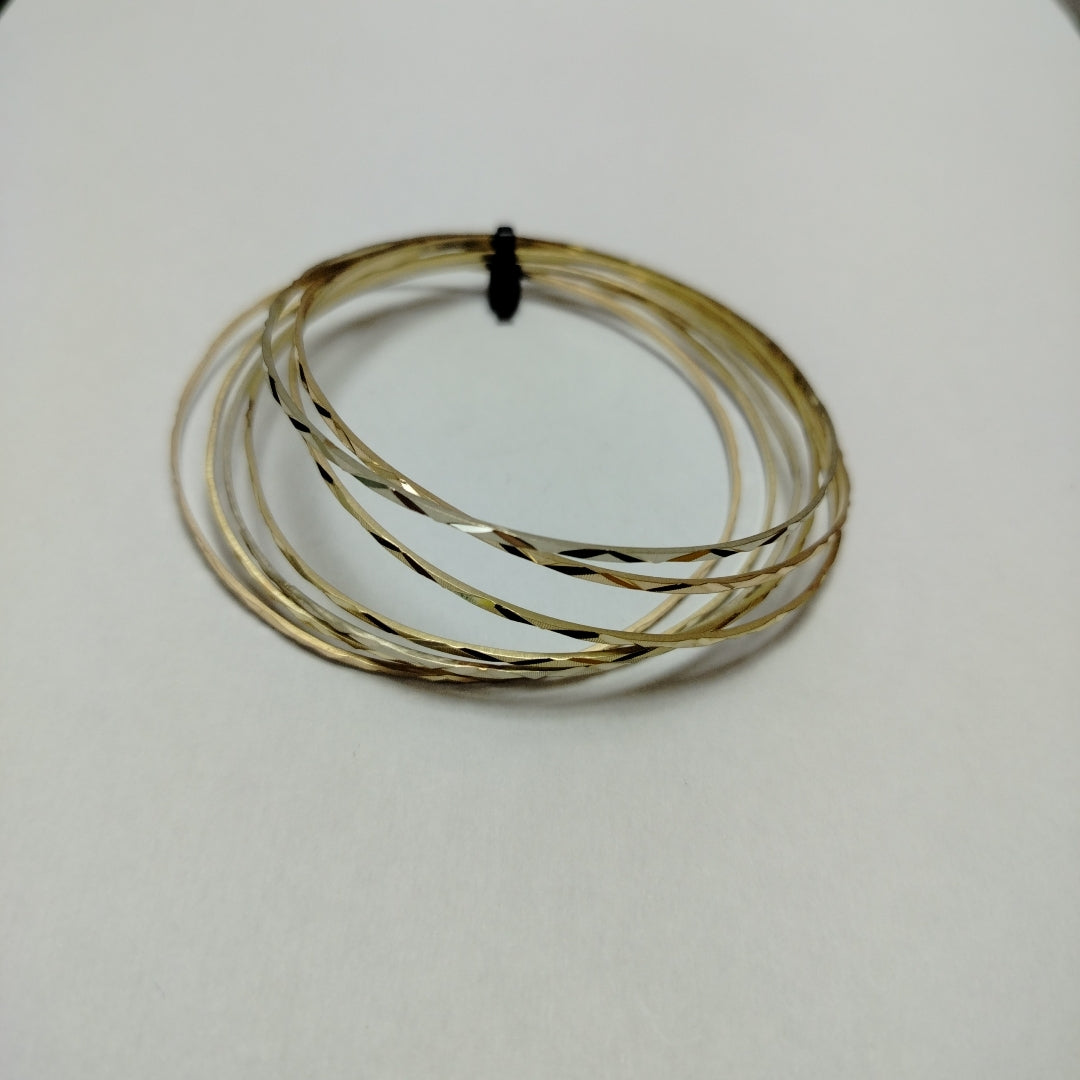 SEMANARIO DE PULSERAS. ORO. 14 K 19.6 GRMS (SEMINUEVO)
