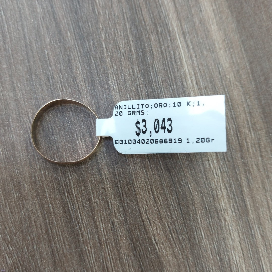 ANILLITO ORO 10 K 1,20 GRMS (SEMINUEVO)