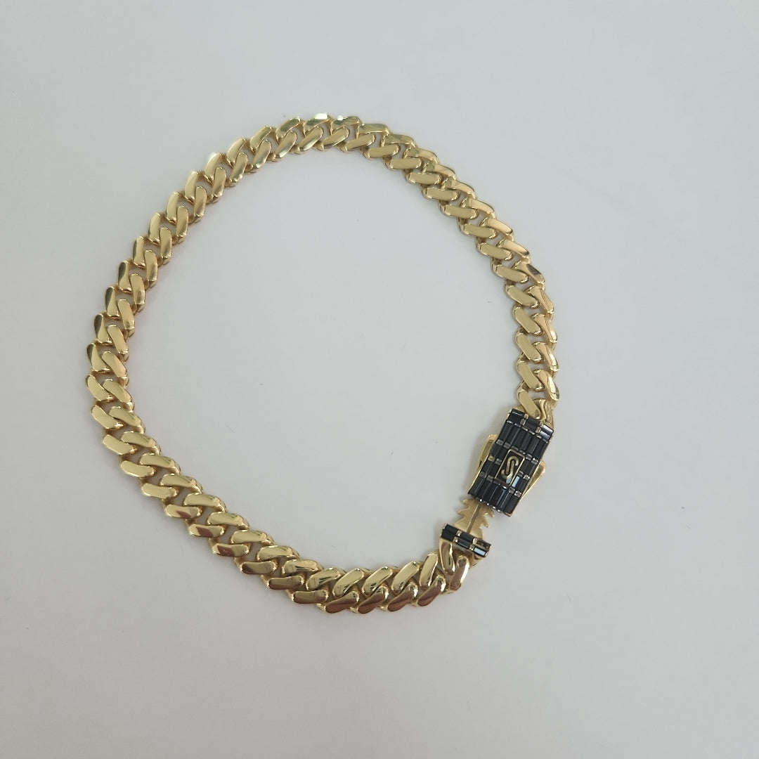 PULSERA CABALLERO MONACO ORO 14K 7.7 (NUEVO)