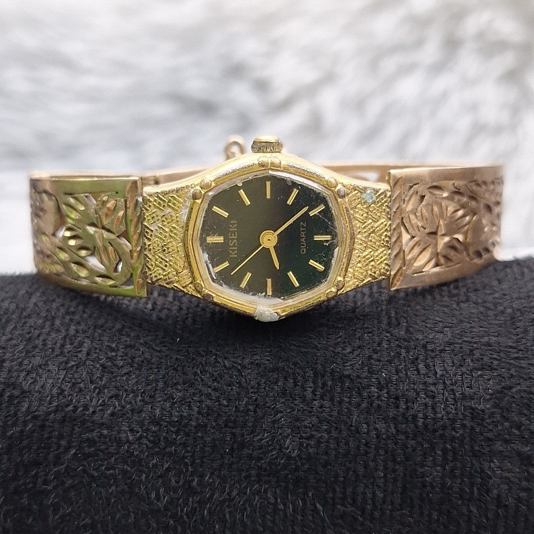 RELOJ CAJA ACERO PULSO ORO ORO 10 K 18,70 GRMS (SEMINUEVO)