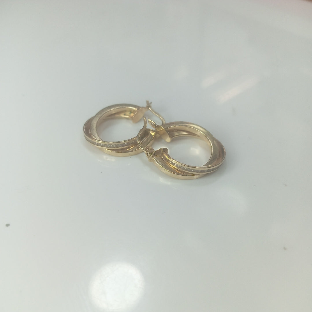 ARRACADAS PAR. ORO. 14 K 3.4 GRMS (SEMINUEVO)