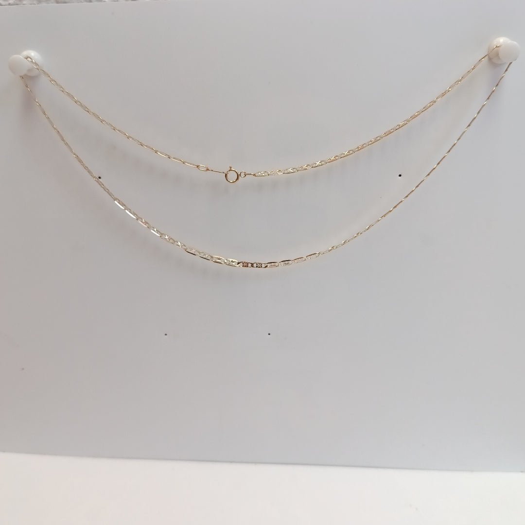 CADENA. ORO COMBINADO. 14 K 4.4 GRMS (SEMINUEVO)