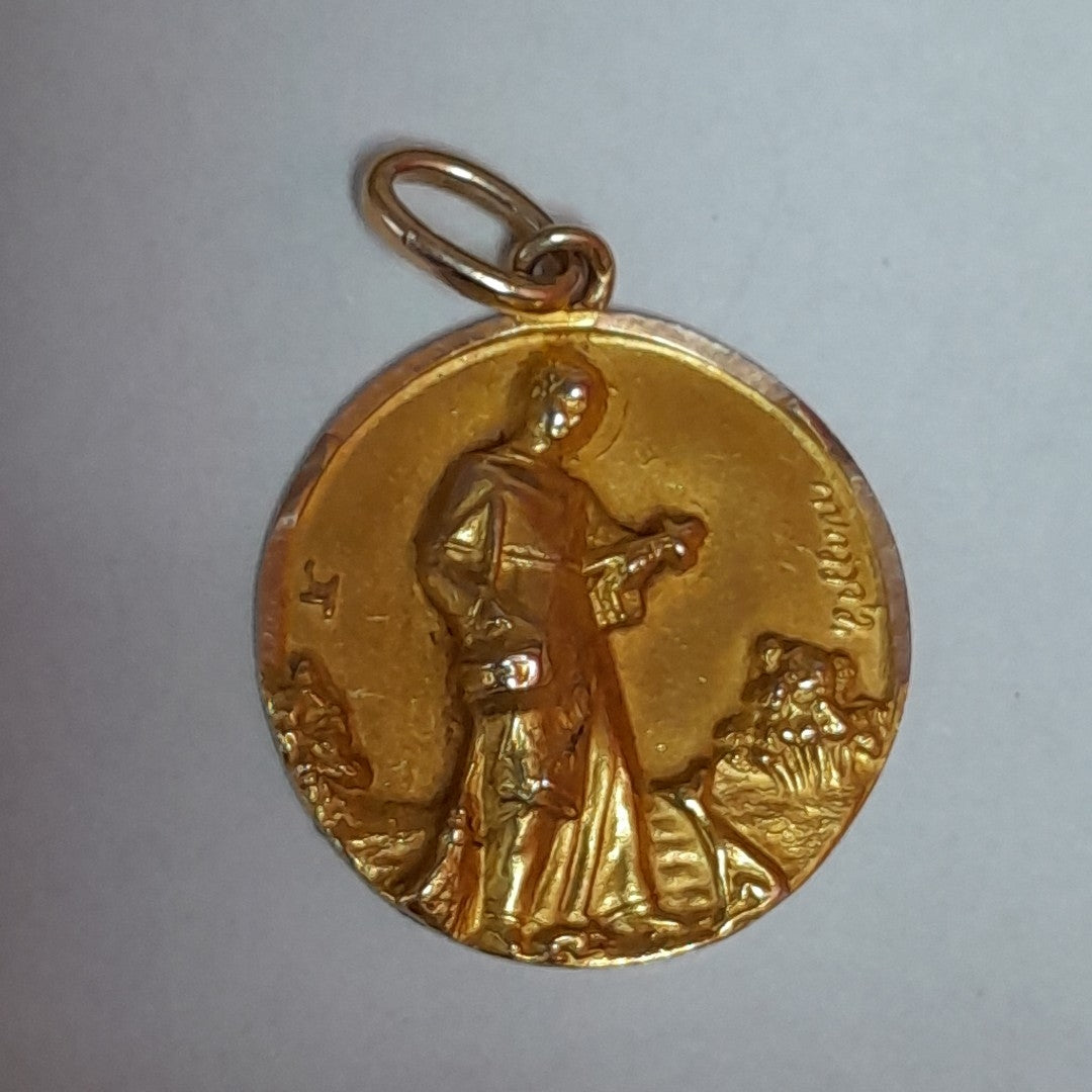 MEDALLA RELIGIOSA. ORO. 10 K 1.5 GRMS (SEMINUEVO)