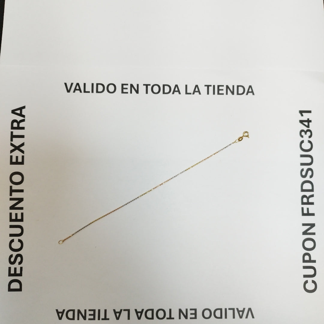 PULSERA ORO,RODIADO 10 K 0,90 GRMS (SEMINUEVO)