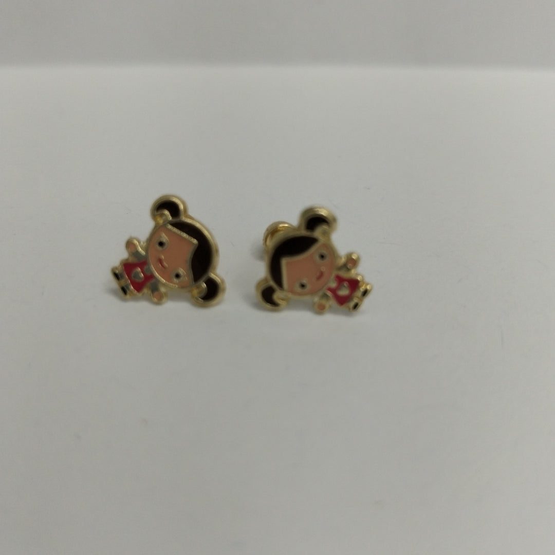 BROQUELES ORO 14K 1 (NUEVO)