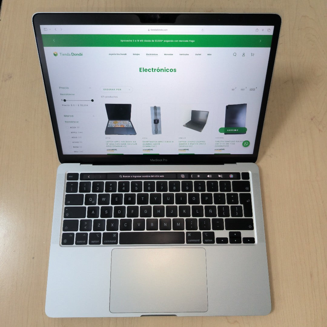 LAPTOP APPLE MACBOOK PRO 13" 2020 3.2 A2338 (SEMINUEVO)