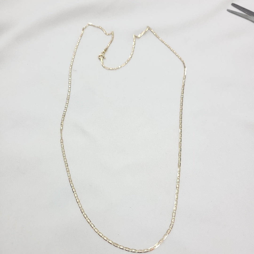 CADENAS VALENTINA/ESPEJO ORO 14K 2.7 (NUEVO)