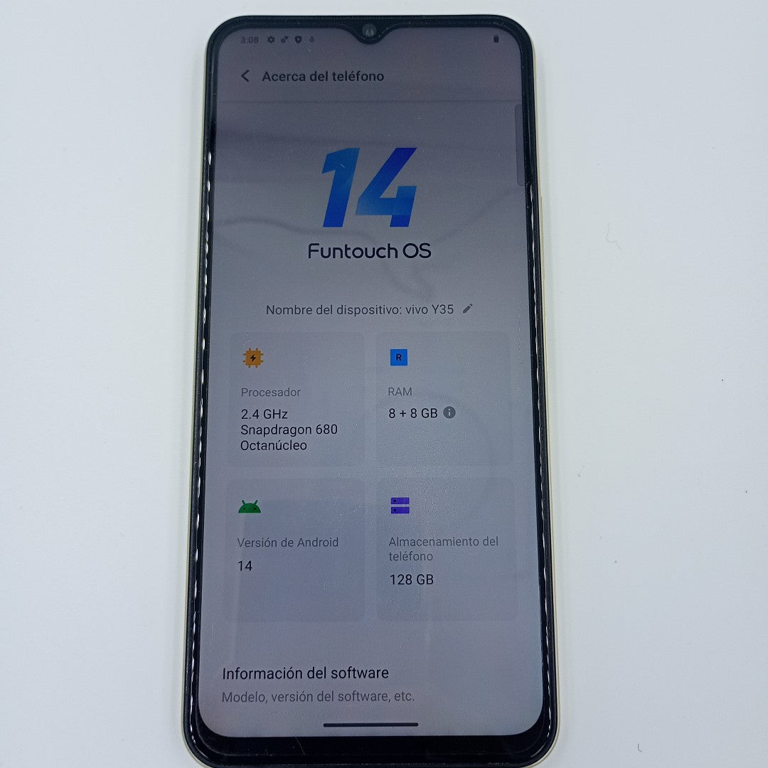 CELULAR VIVO Y35 V2205 128 GB 8 GB RAM (SEMINUEVO)