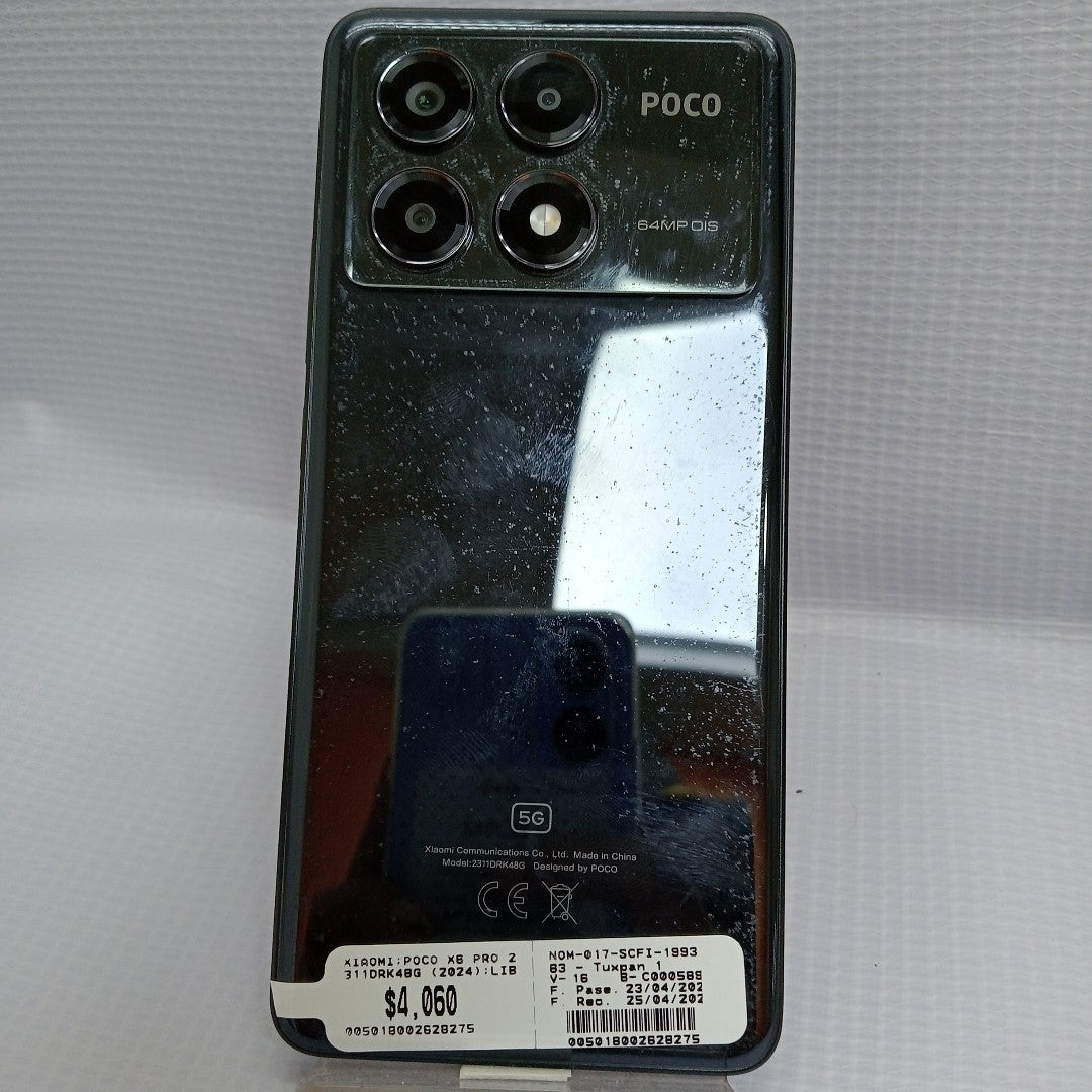 CELULAR XIAOMI POCO X6 PRO 2311DRK48G (2024) 256 GB 8 GB RAM (SEMINUEVO)