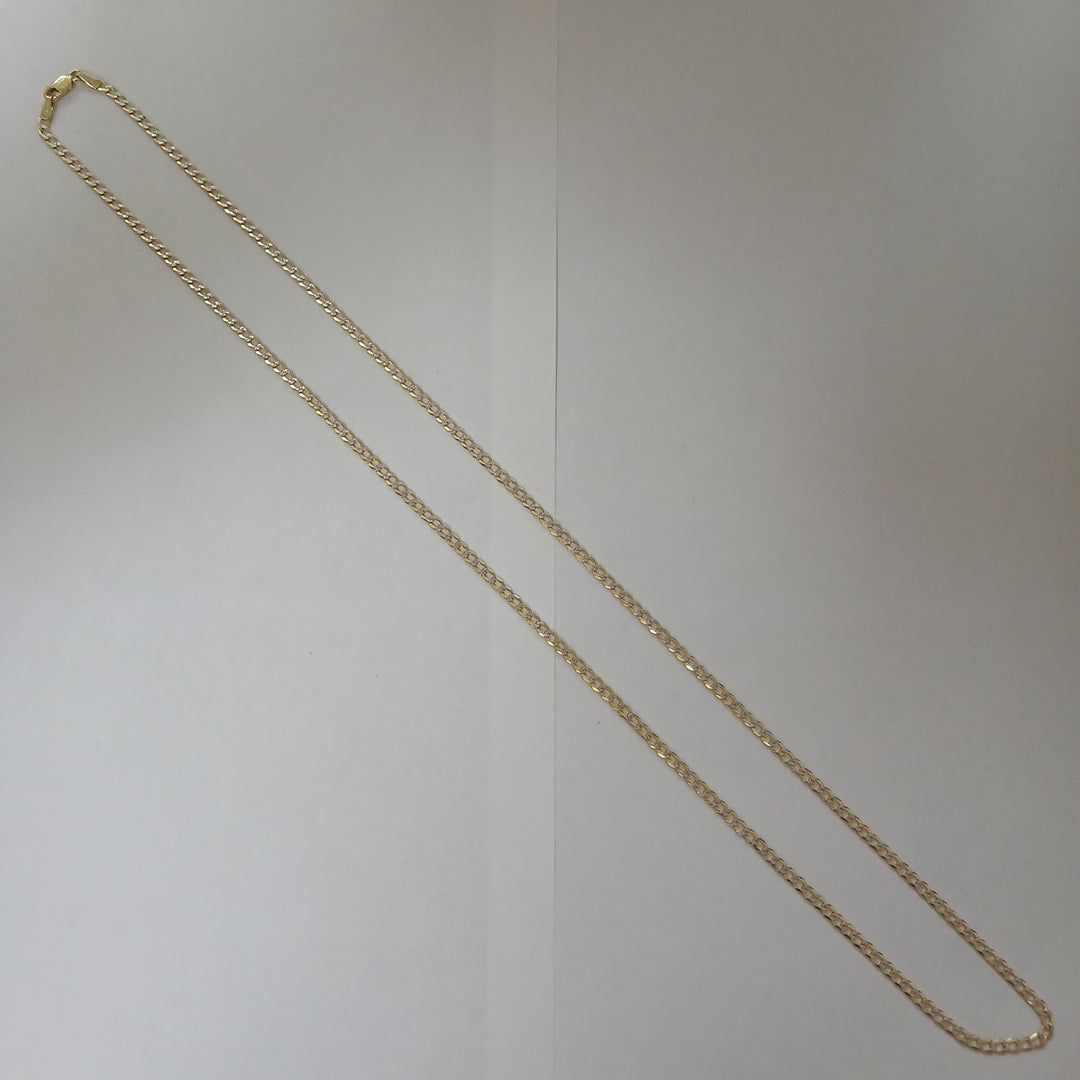 CADENAS BARBADA DIAMANTADA ORO 14K 5.5 (NUEVO)