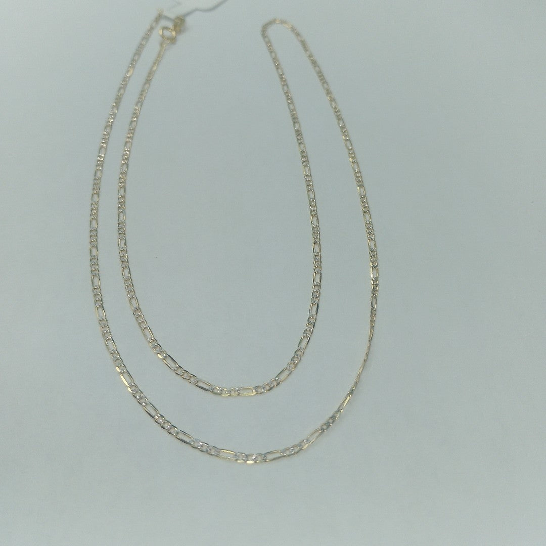 CADENAS CARTIER 3*1 DIAMANTADA ORO 14K 2.1 (NUEVO)