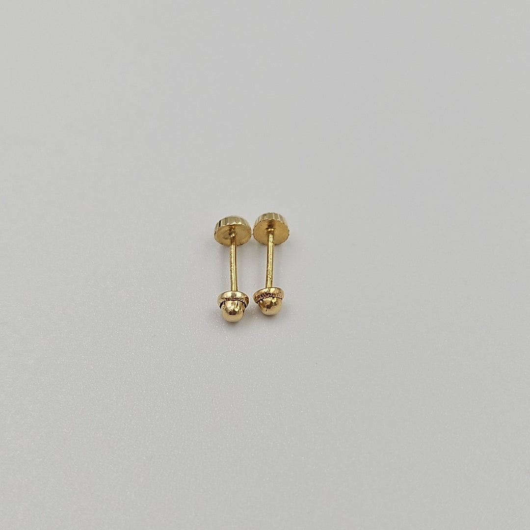 BROQUELES ORO 14K 1 (NUEVO)