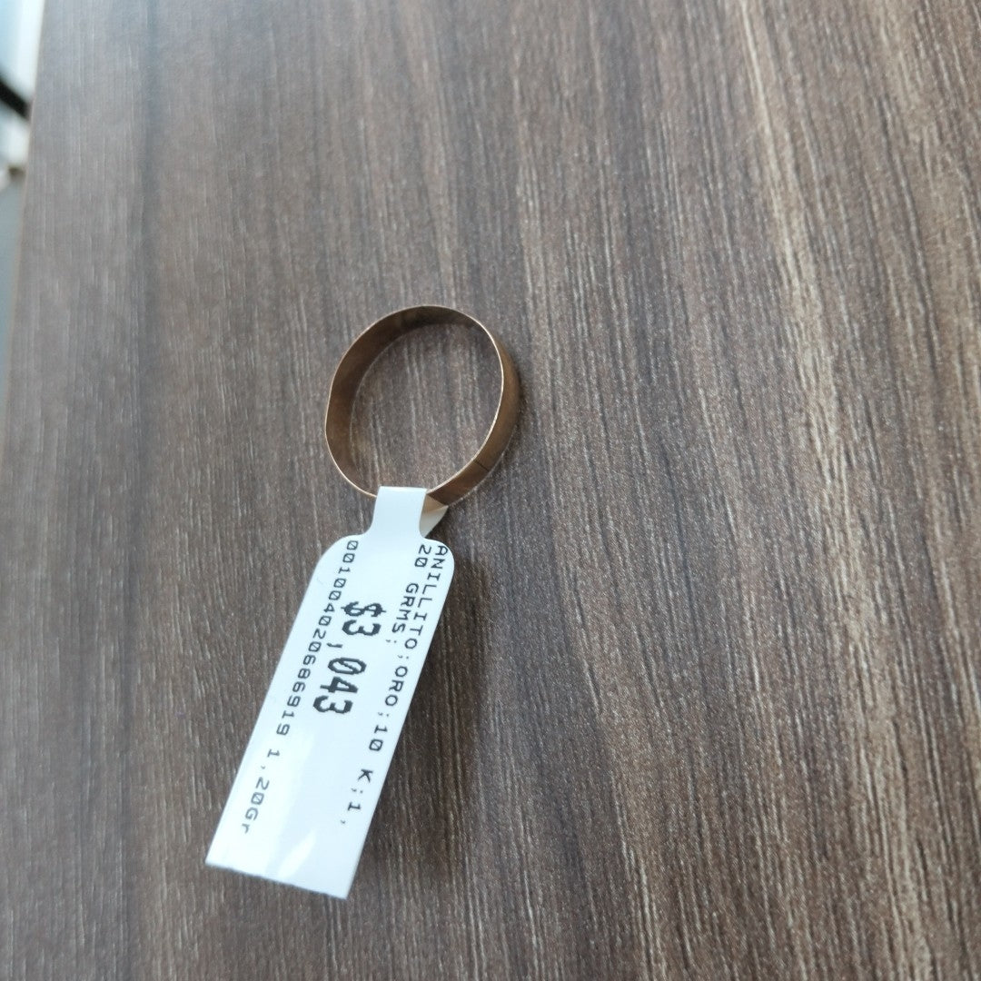 ANILLITO ORO 10 K 1,20 GRMS (SEMINUEVO)