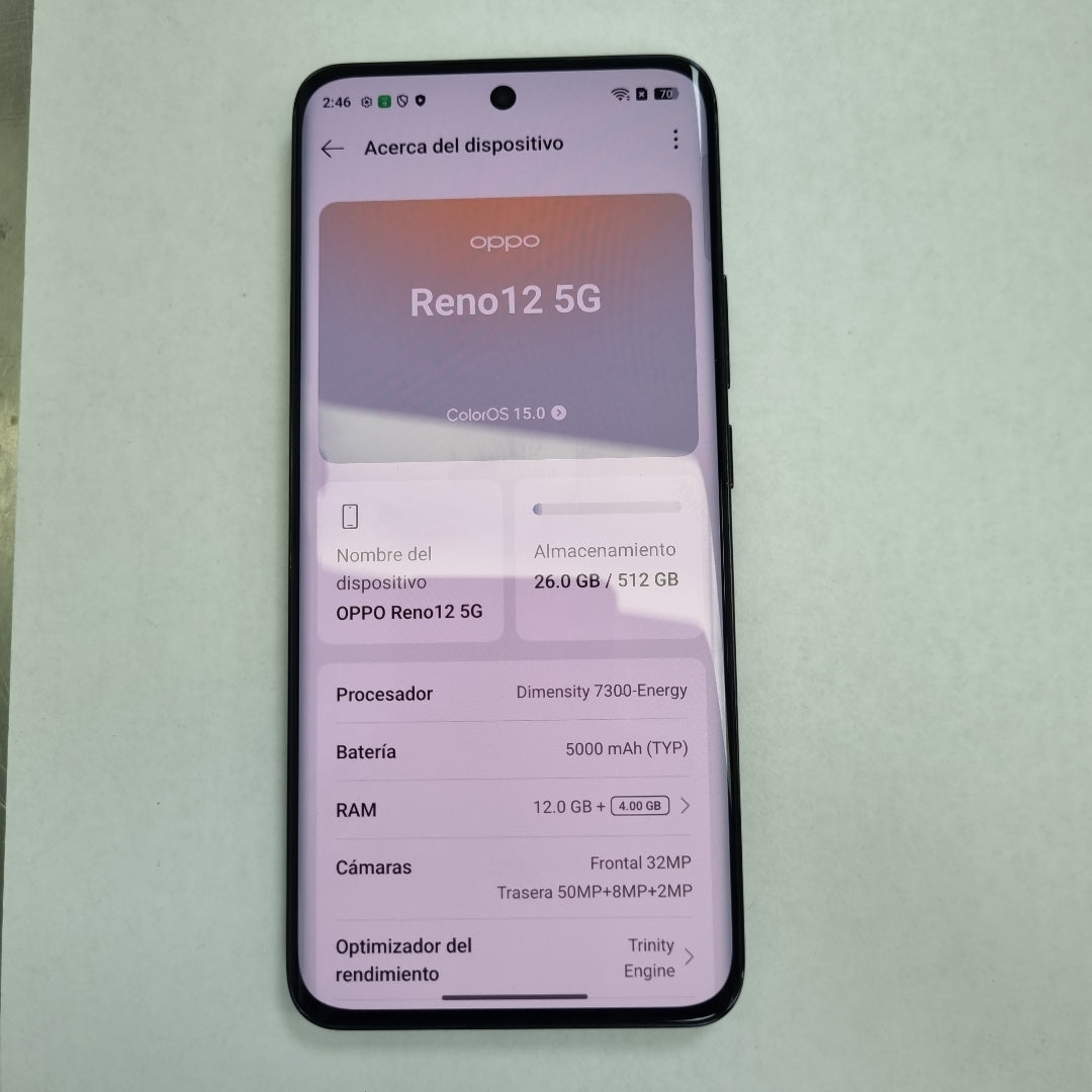 CELULAR OPPO   RENO12 5G CPH2625 (2024) 512 GB 12 GB RAM