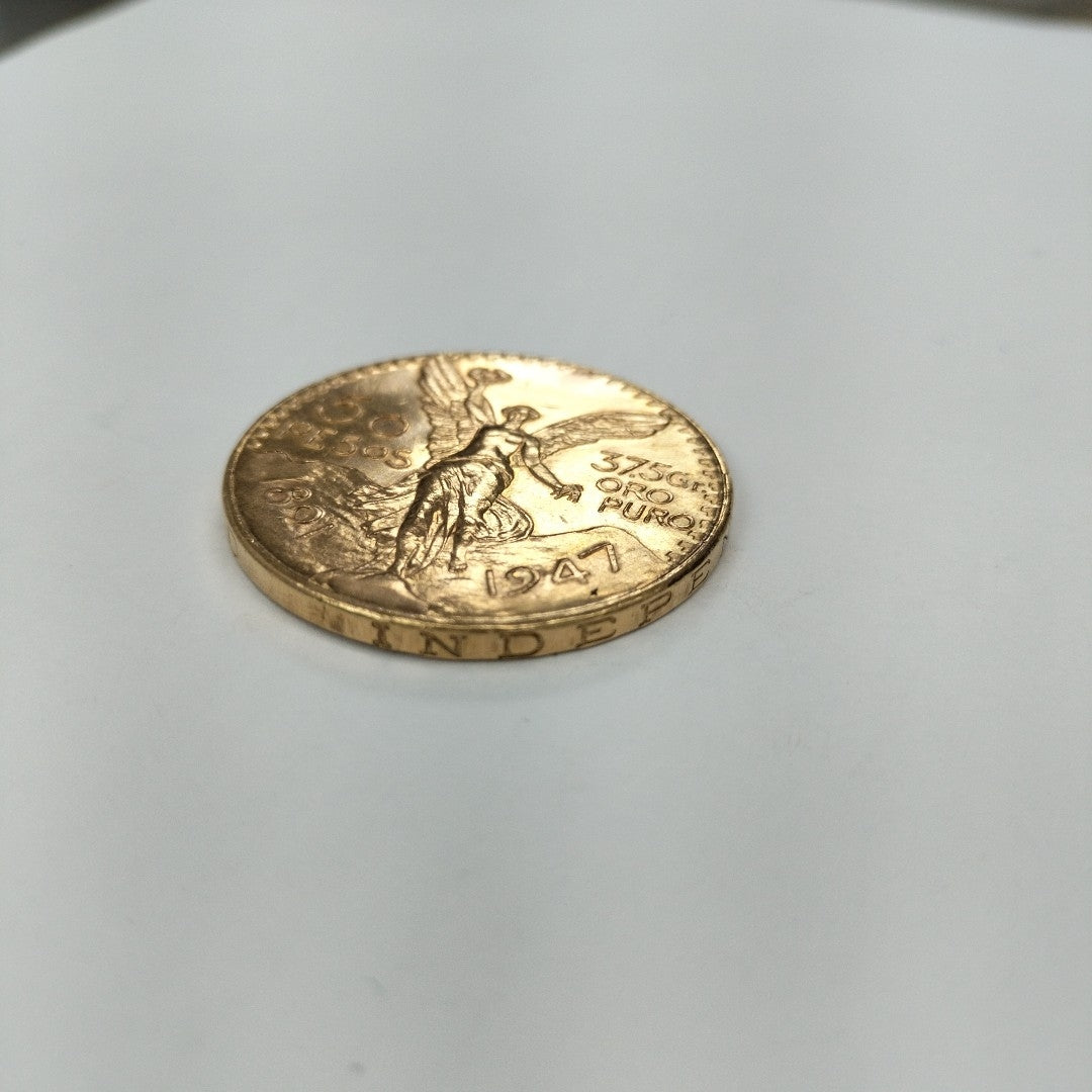 K1 41.6 GRMS - DESC. 0 GRAMOS - 21 K - AVALÚO 76003.2 * * IDENTIFICACIÓN MONEDA NOMINATIVA. * MATERIALES ORO. * CAN (SEMINUEVO)