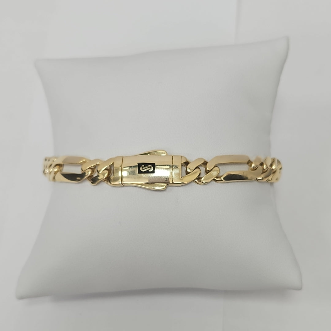 PULSERA MONACO ORO 14K 9.9 (NUEVO)