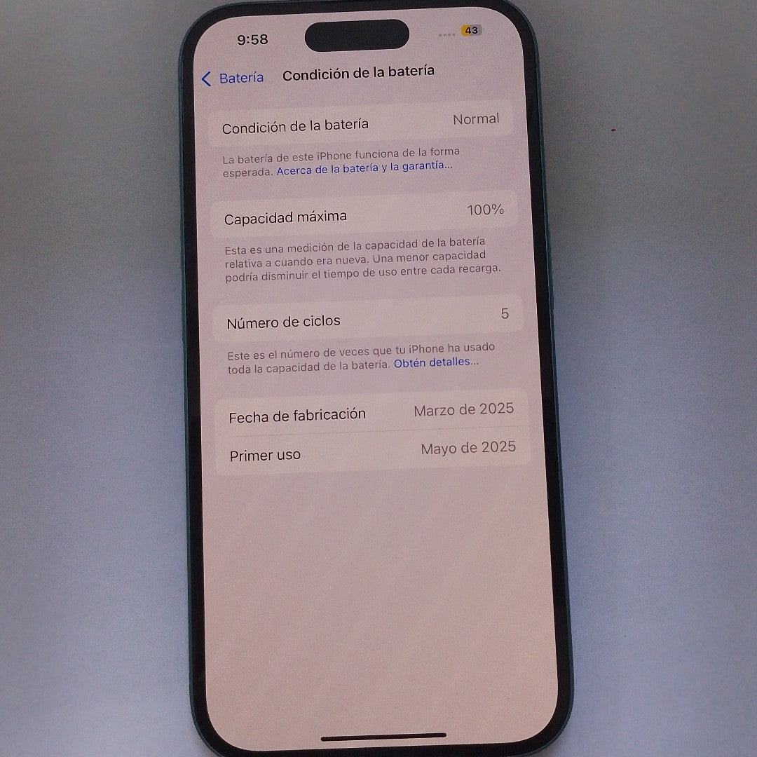 CELULAR APPLE IPHONE 16 A3287 (2024) 128 GB 8 GB RAM