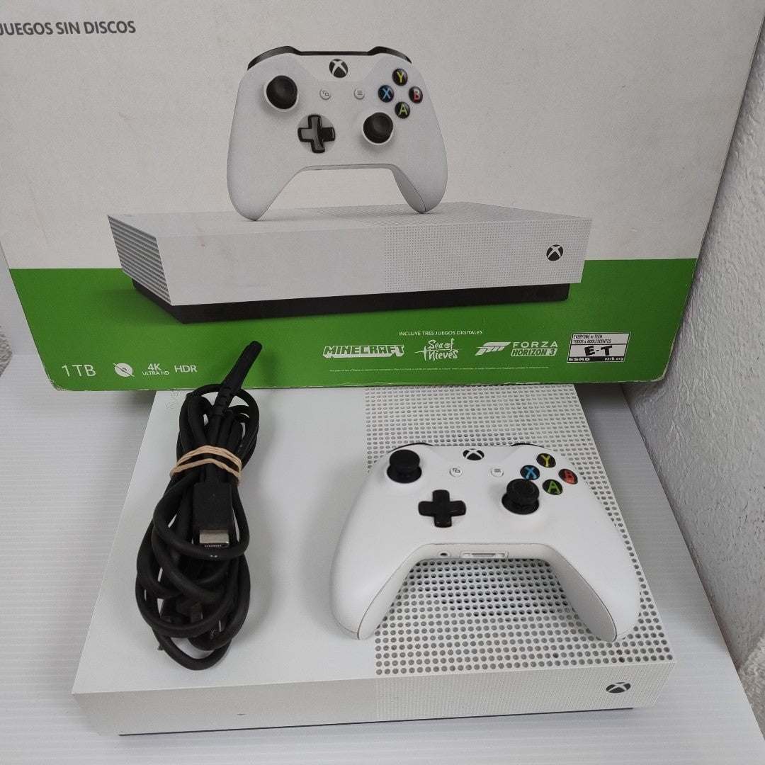 CONSOLA DE VIDEOJUEGO MICROSOFT XBOX ONE S ALL DIGITAL 1 TB (SEMINUEVO)