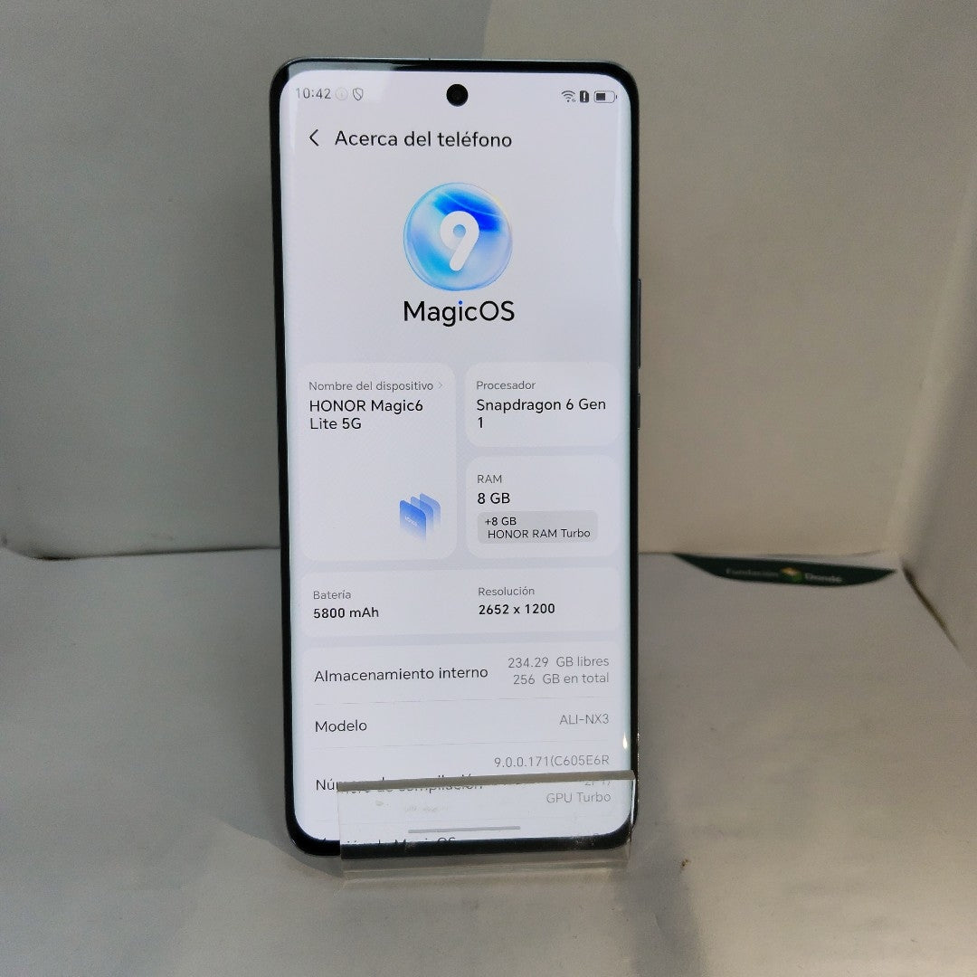 CELULAR HONOR MAGIC6 LITE 5G ALI-NX3 (2023) 256 GB 8 GB RAM (SEMINUEVO)