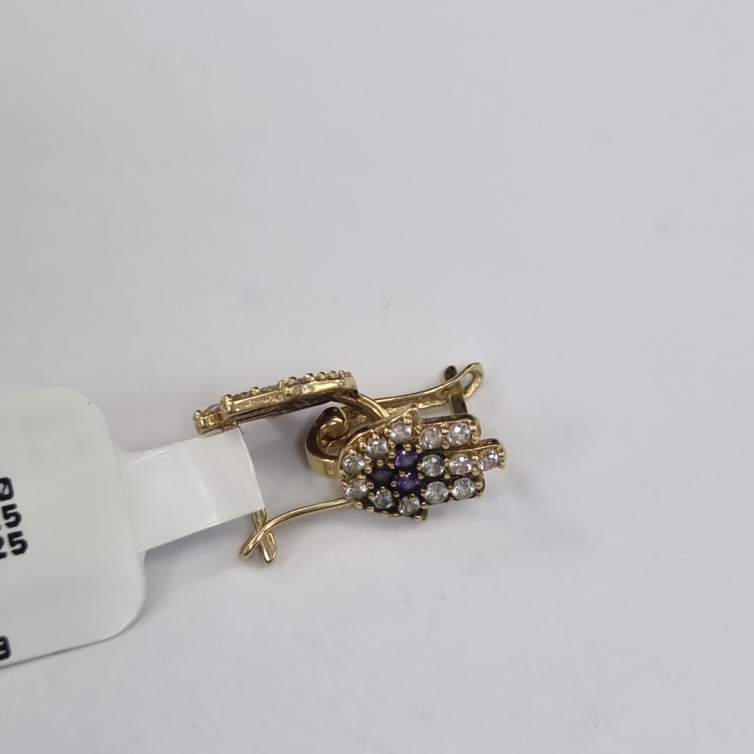 ARETES PAR. ORO. 14 K 1.5 GRMS (SEMINUEVO)