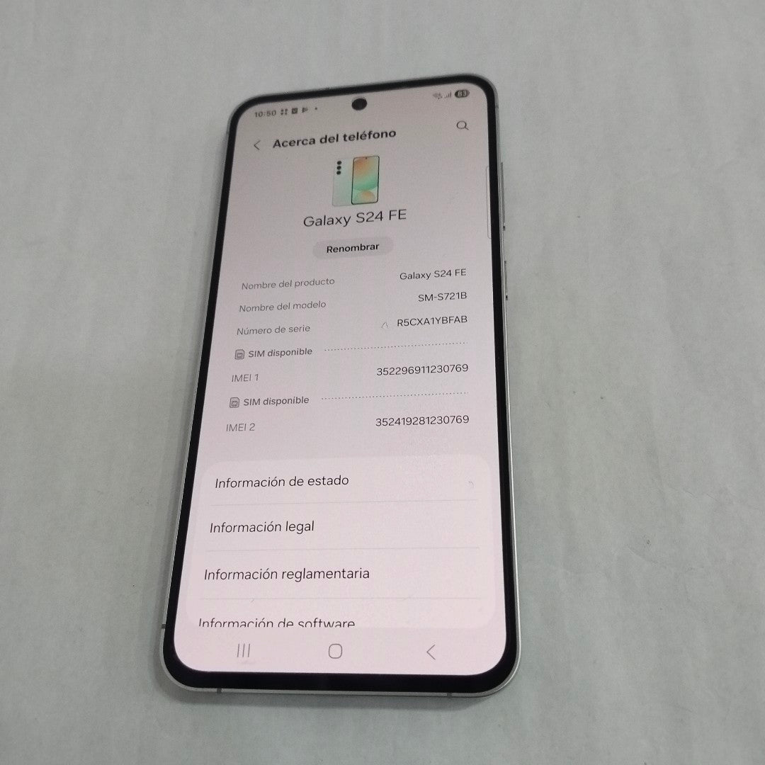 CELULAR SAMSUNG GALAXY S24 FE SM-S721B 256 GB 8 GB RAM (SEMINUEVO)