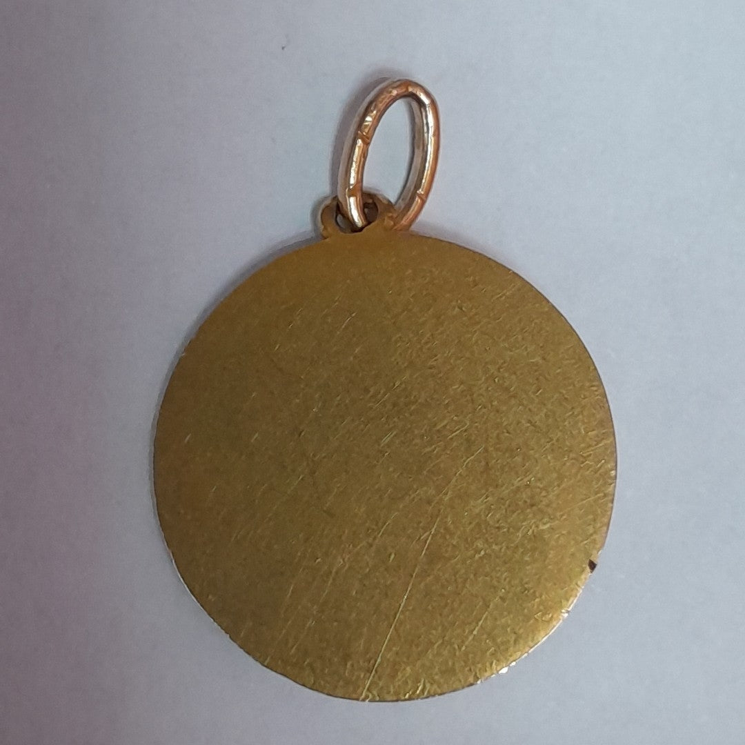 MEDALLA RELIGIOSA. ORO. 10 K 1.5 GRMS (SEMINUEVO)