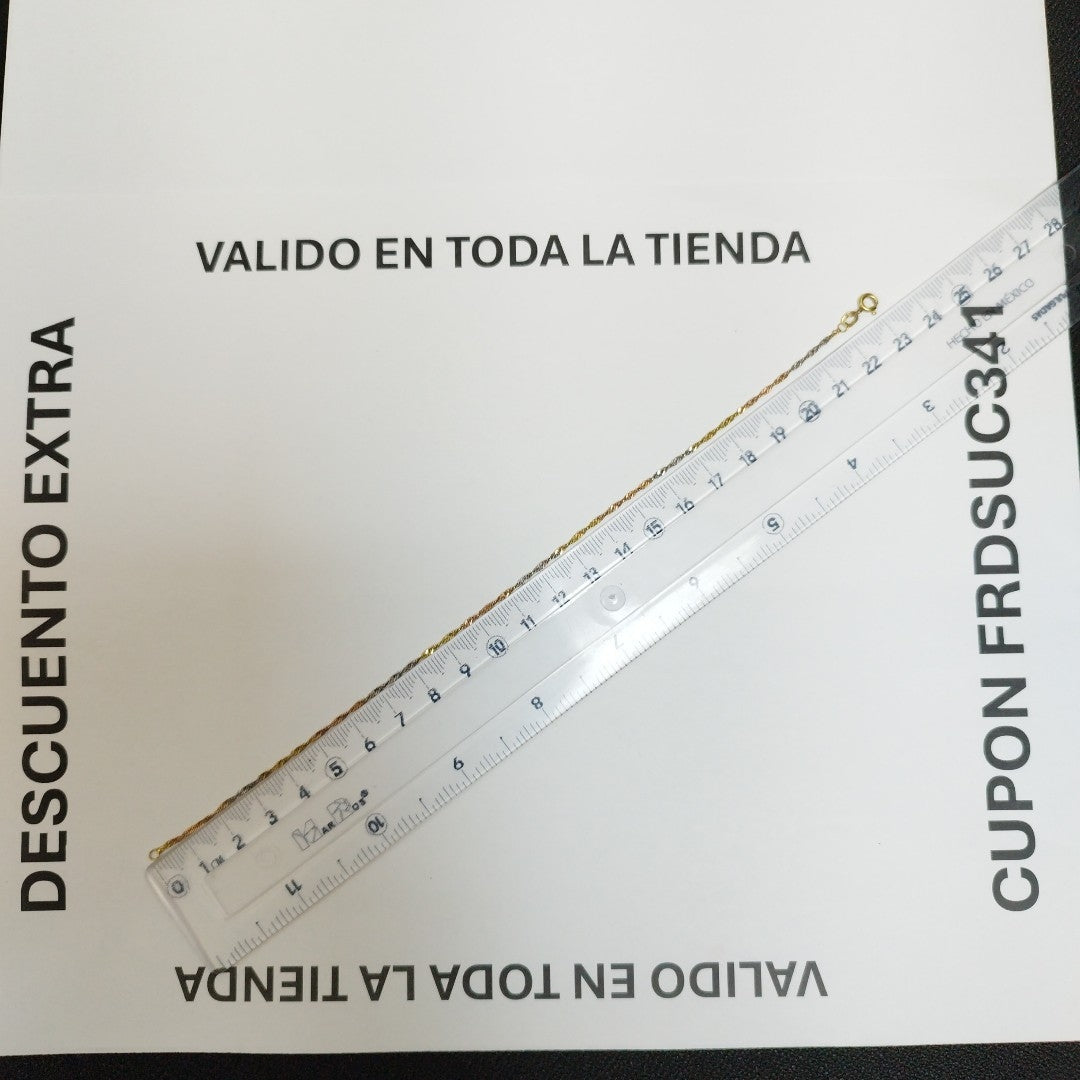 PULSERA ORO,ORO COMBINADO 10 K 1,10 GRMS (SEMINUEVO)