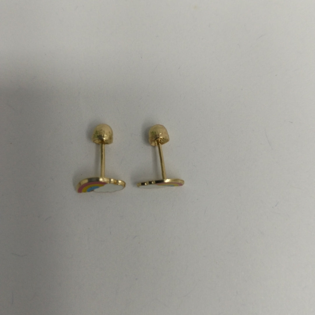 BROQUELES ORO 14K 1 (NUEVO)