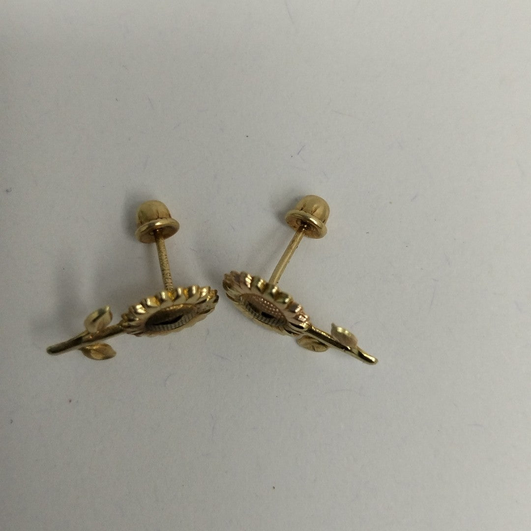 BROQUELES ORO 14K 1 (NUEVO)