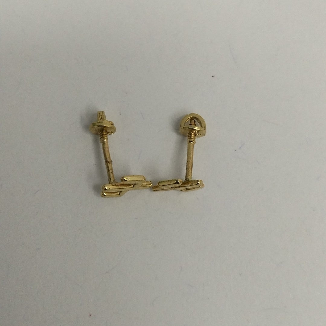 BROQUELES ORO 14K 1 (NUEVO)