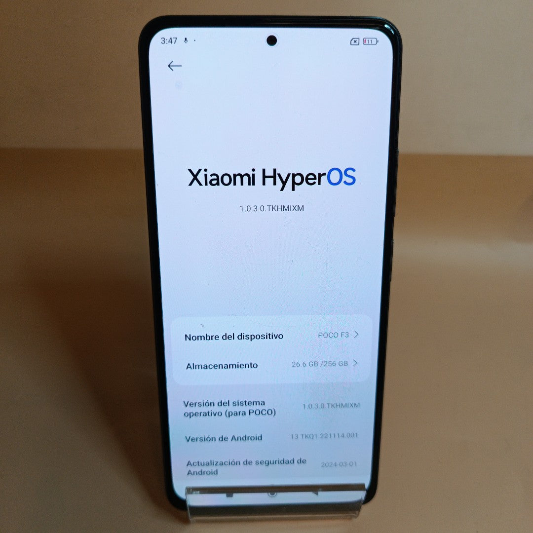 CELULAR XIAOMI POCO F3 M2012K11AG 256 GB 8 GB RAM (SEMINUEVO)