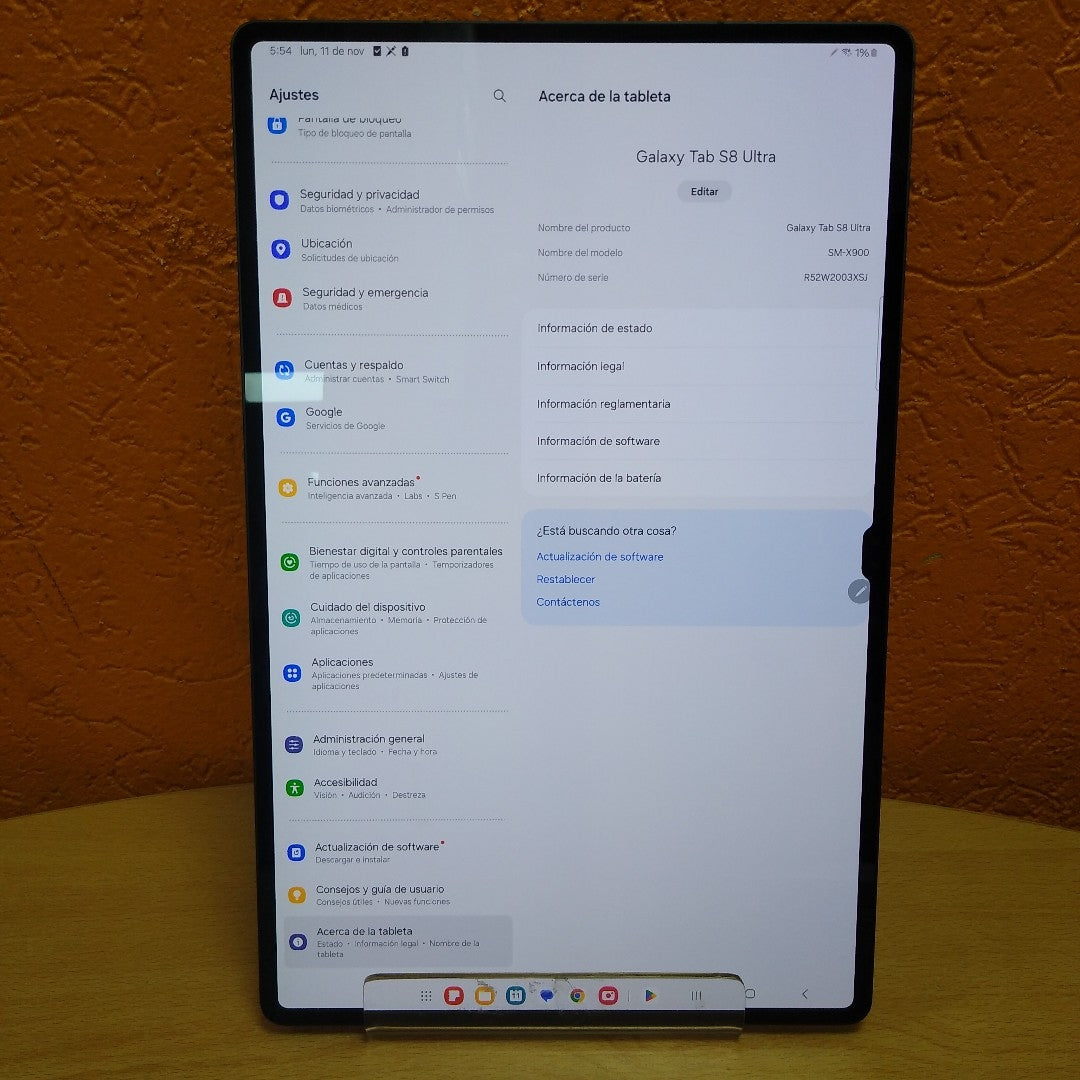 TABLETA SAMSUNG GALAXY TAB S8 ULTRA SM-X900 (SEMINUEVO)