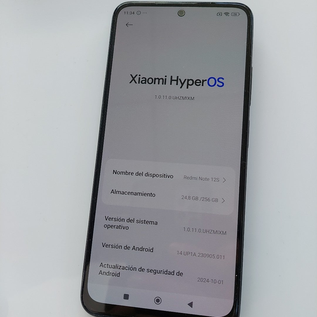 CELULAR XIAOMI REDMI NOTE 12S 2303ERA42L (2023) 256 GB 8 GB RAM (SEMINUEVO)