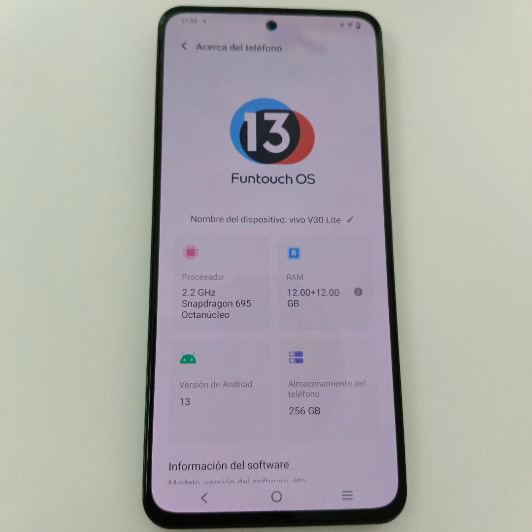 CELULAR VIVO V30 LITE V2314 (2023) 256 GB 12 GB RAM (SEMINUEVO)