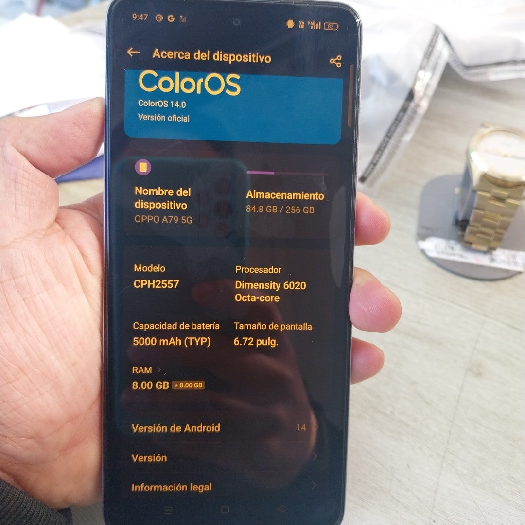 CELULAR OPPO A79 CPH2557 (2023) 256 GB 8 GB RAM (SEMINUEVO)