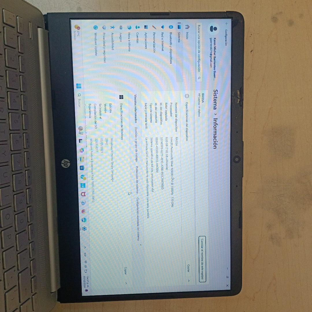 LAPTOP HP 14-DQ0505LA (2023) 256 GB SSD 8 GB RAM (SEMINUEVO)