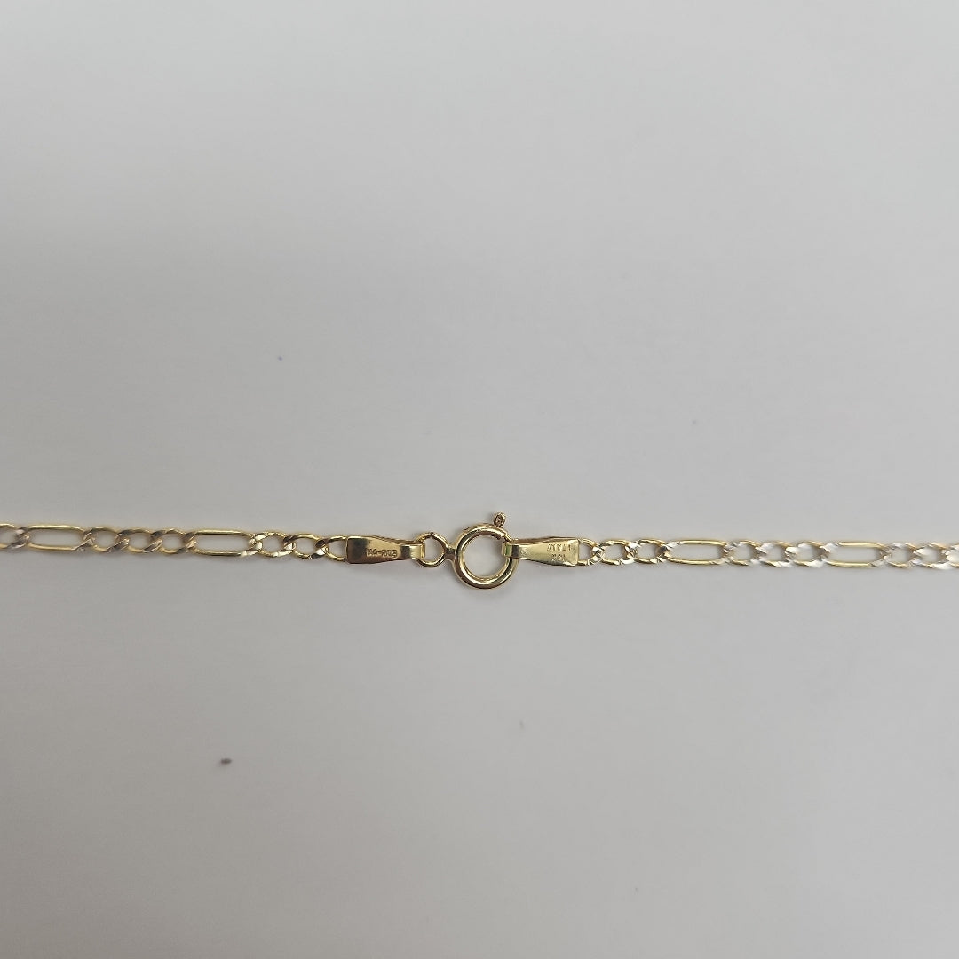 CADENAS CARTIER 3*1 DIAMANTADA ORO 14K 3.6 (NUEVO)