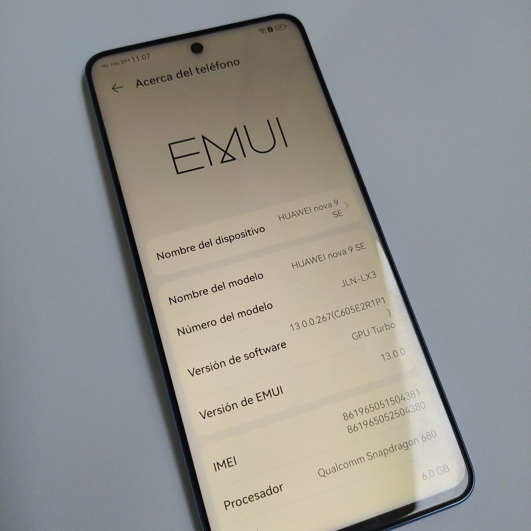 CELULAR HUAWEI NOVA 9 SE JLN-LX3 128 GB 6 GB RAM (SEMINUEVO)