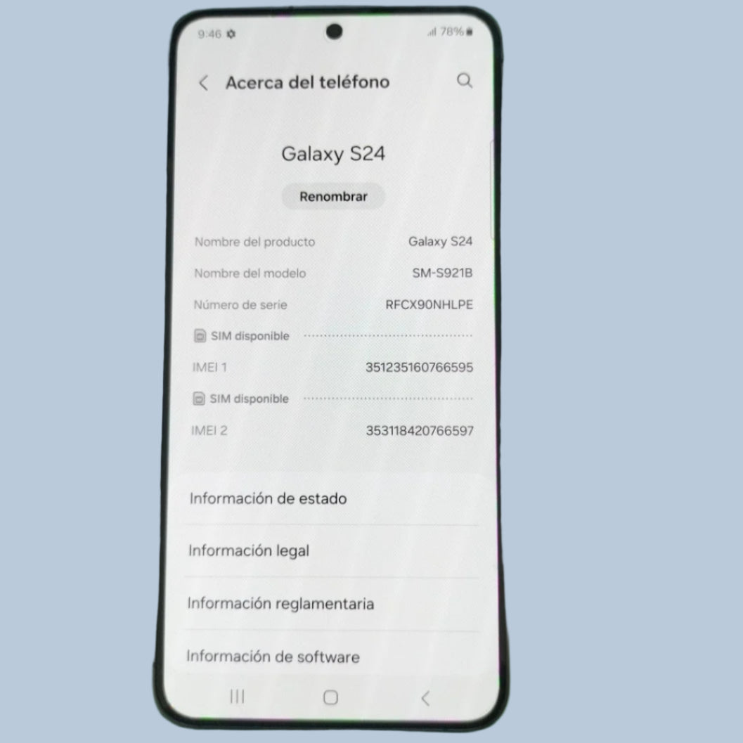 CELULAR SAMSUNG GALAXY S24 SM-S921B (2024) 128 GB 8 GB RAM (SEMINUEVO)